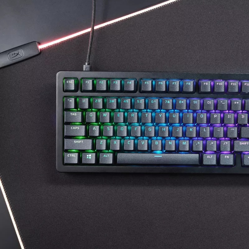 Mechanisch gaming-toetsenbord Kingston (HyperX) Alloy Rise 75 – compact 75%-layout, bedraad, model 7G7A4AA#ABD