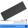 HP 220 Draadloos toetsenbord Full-Size Zwart Membraan RF draadloos