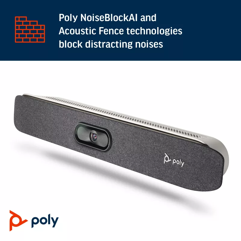 POLY Studio X30 All-in-one-videobar 4K Ultra HD 60 fps 5-voudige zoom