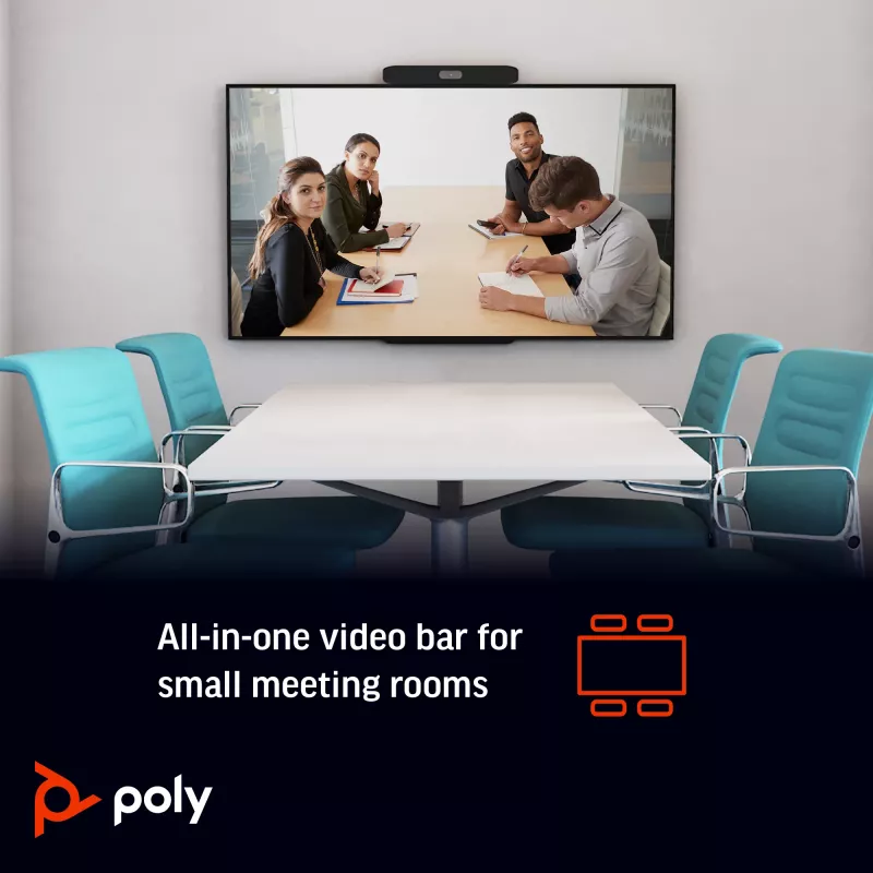 POLY Studio X30 All-in-one-videobar 4K Ultra HD 60 fps 5-voudige zoom