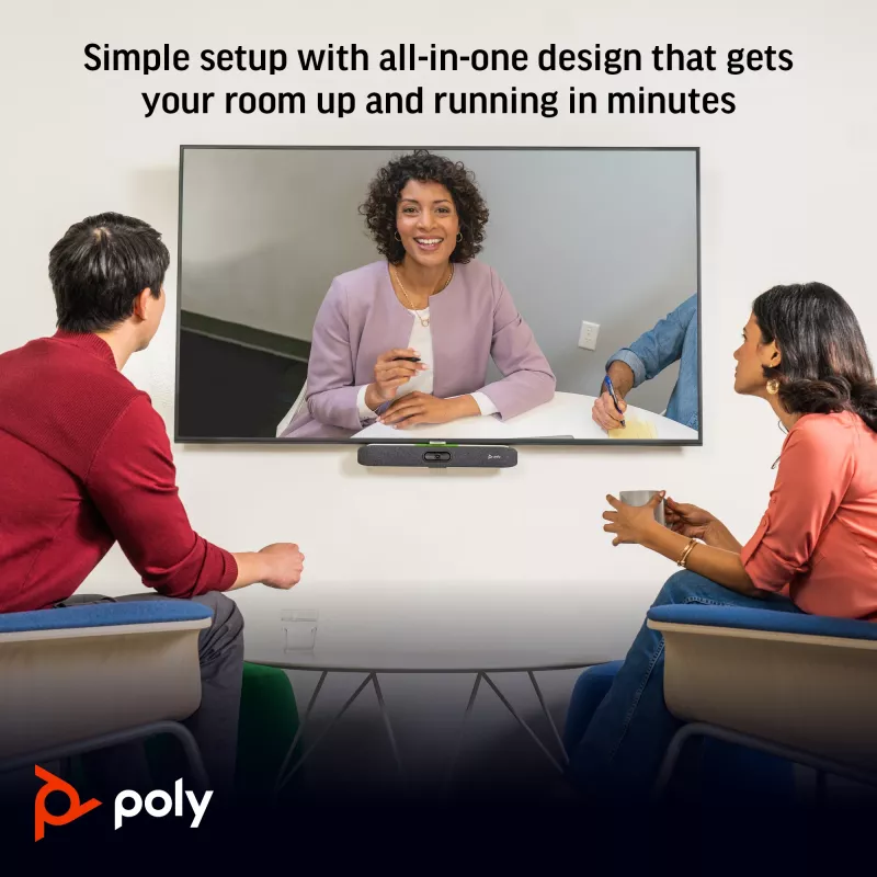 POLY Studio X30 All-in-one-videobar 4K Ultra HD 60 fps 5-voudige zoom