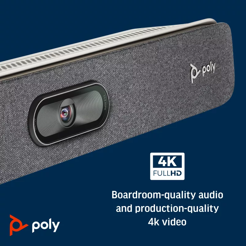 POLY Studio X30 All-in-one-videobar 4K Ultra HD 60 fps 5-voudige zoom