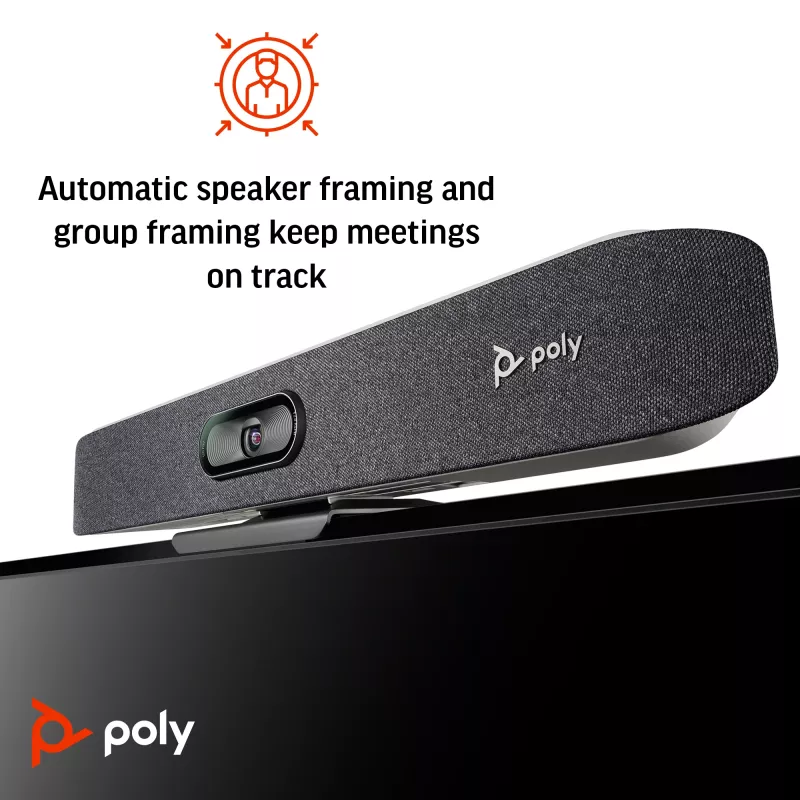 POLY Studio X30 All-in-one-videobar 4K Ultra HD 60 fps 5-voudige zoom