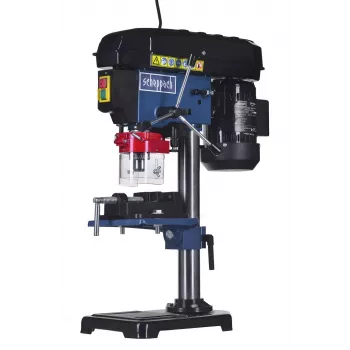 Tafelboormachine Scheppach DP16VLS 500W, stalen behuizing, 230–240V, 2500 t/min, 13 mm boorhouder, 600×220×435 mm