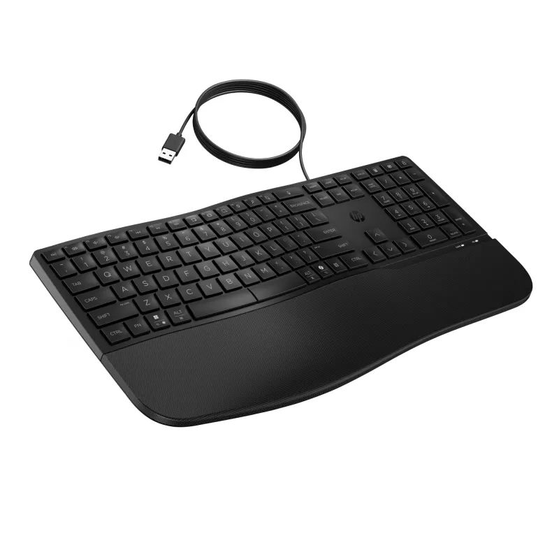 HP 480 comfort bedraad toetsenbord full-size USB zwart 1,5 m