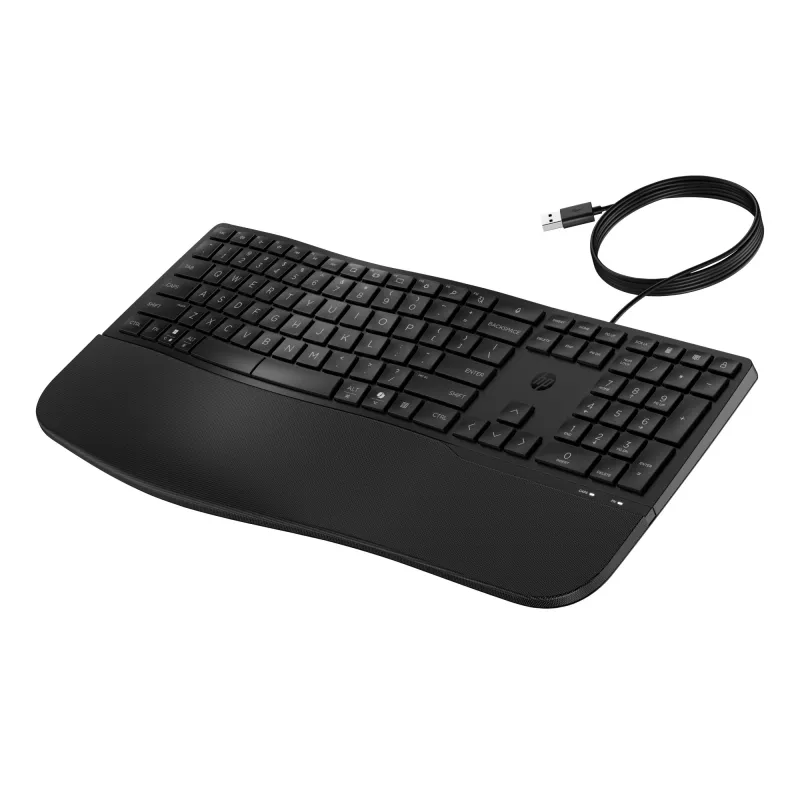 HP 480 comfort bedraad toetsenbord full-size USB zwart 1,5 m
