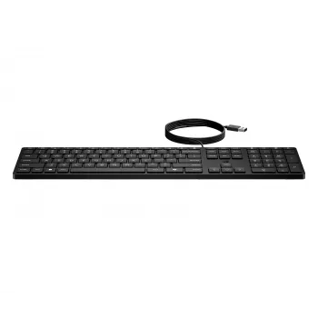 HP Wired Desktop 320K toetsenbord full-size USB membraan zwart