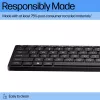 Bedraad toetsenbord HP 320K — USB full-size, recht layout, 1,8 m kabel, zwart