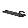 Bedraad toetsenbord HP 320K — USB full-size, recht layout, 1,8 m kabel, zwart