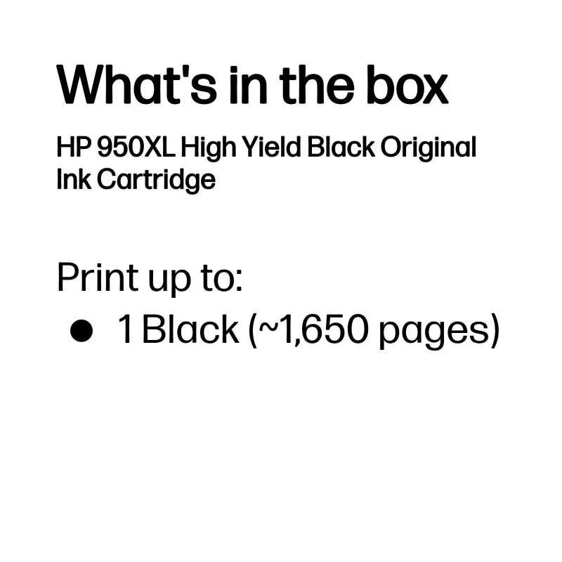 HP 950XL High Yield zwarte originele inktcartridge