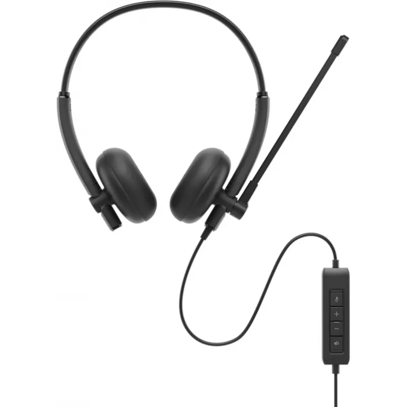 DELL WH125 headset bedrade headset kantoor/callcenter USB Type-A zwart