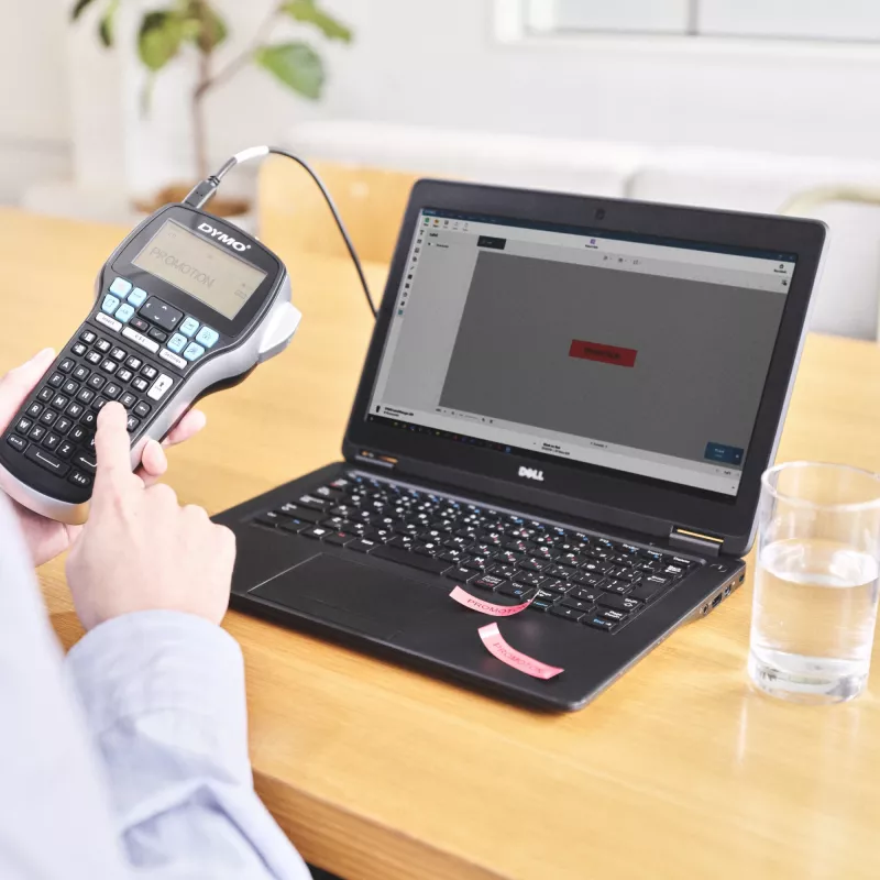 DYMO LabelManager 420P labelprinter | krachtige, oplaadbare draagbare labelprinter | computeraansluiting | printen van barcodes, logo's en grafieken
