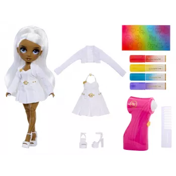 Rainbow High Air Brush & Create Fashion Dolls - grijze ogen, modepop, vrouwelijk, 4 jaar, jongen/meisje, veelkleurig