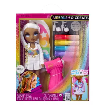 Rainbow High Air Brush & Create Fashion Dolls - grijze ogen, modepop, vrouwelijk, 4 jaar, jongen/meisje, veelkleurig