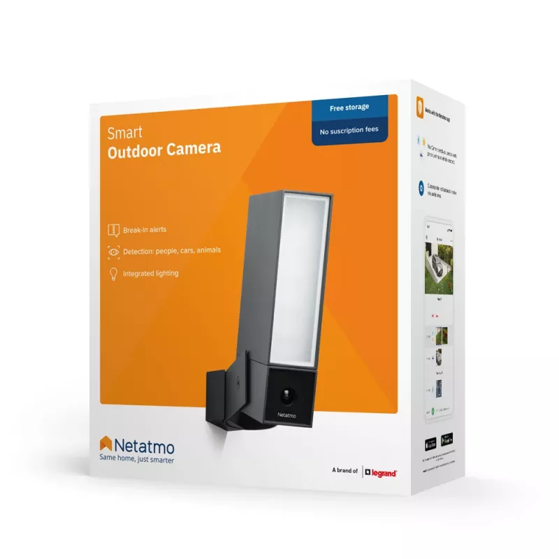 Netatmo Presence Box IP-beveiligingscamera buiten 1920 x 1080 pixel wand