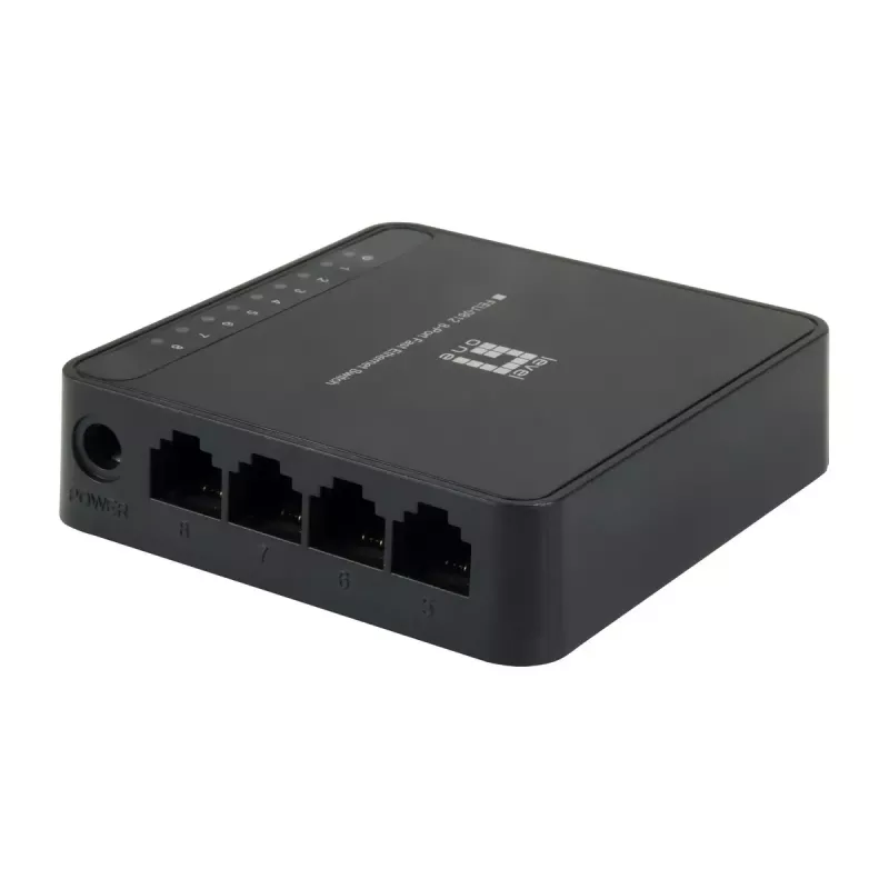 LevelOne FEU-0812 netwerkswitch unmanaged fast ethernet (10/100) zwart