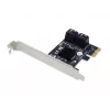 Conceptronic EMRICK 4-poorts SATA PCIe-adapter met SATA-kabels