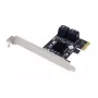 Conceptronic EMRICK 4-poorts SATA PCIe-adapter met SATA-kabels