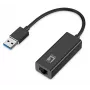LevelOne USB-0401 gigabit USB-netwerkadapter, bekabeld, USB, ethernet, 1000 Mbit/s, zwart