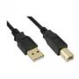 Microconnect USBAB5G USB-kabel USB 2.0 5 m USB A USB B zwart