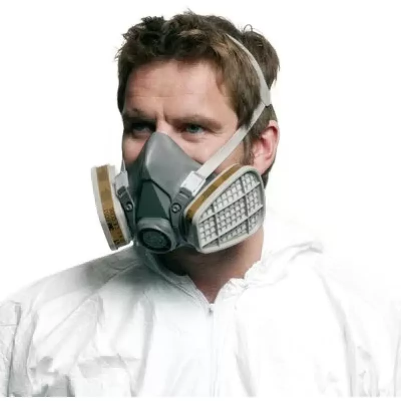 Ademhalingsmasker 3M serie 6000 L, herbruikbaar halfmasker, maat L, grijs