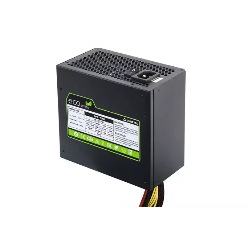 Voeding Chieftec GPE-700S 700W, 24-pins ATX, PS/2, zwart