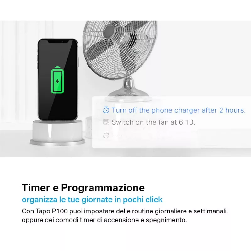 TP-LINK Tapo P100 slimme stekker wit 2300 W