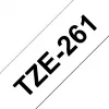 Brother TZe261 - gelamineerde band - zwart op wit - rol (3,6 cm) - 1 rol (TZE261)