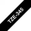 Lamineerband Brother TZe345 18mm wit op zwart