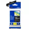 Lamineerband Brother TZe345 18mm wit op zwart