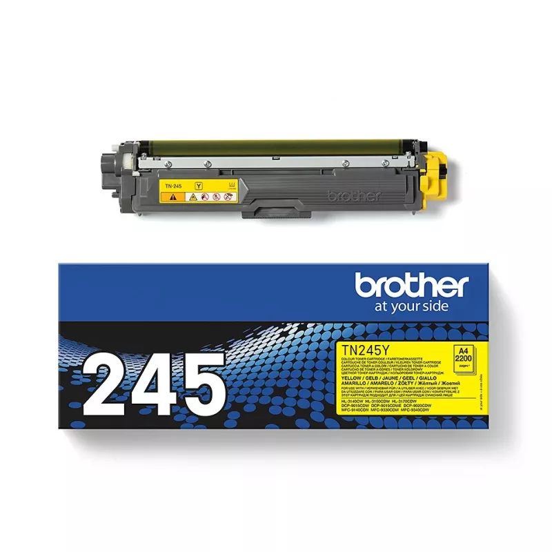 Brother TN-245Y tonercartridge, geel, 2200 pagina's