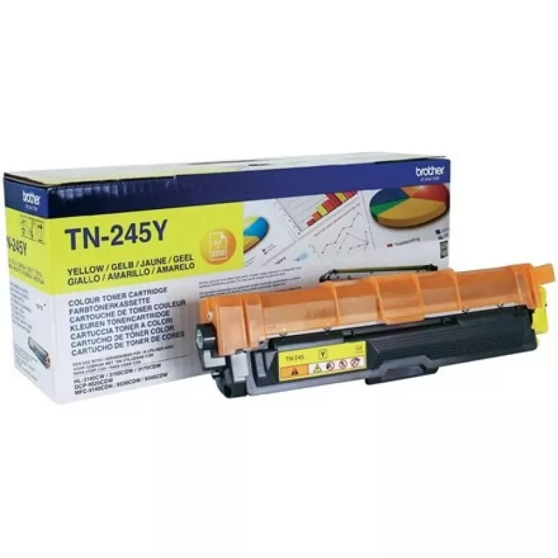 Brother TN-245Y tonercartridge, geel, 2200 pagina's