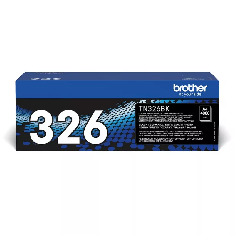 Brother TN-326BK tonercartridge, zwart, 4000 pagina's