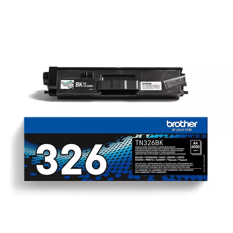 Brother TN-326BK tonercartridge, zwart, 4000 pagina's