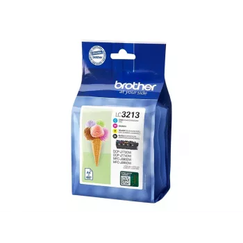 Cartridgeset Brother LC3213VALDR Zwart Cyaan Magenta Geel