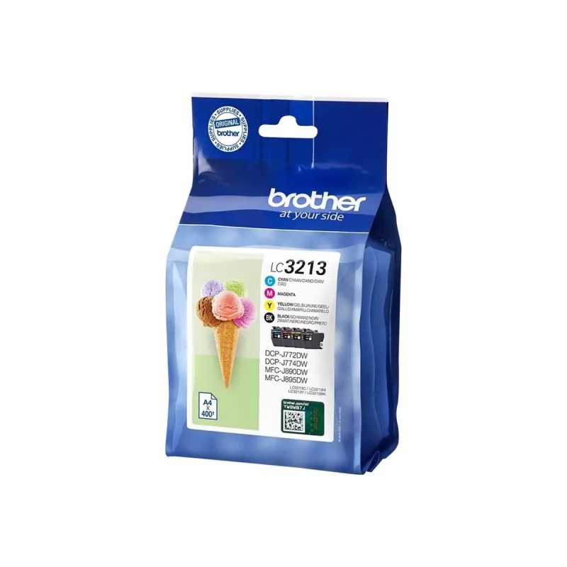 Cartridgeset Brother LC3213VALDR Zwart Cyaan Magenta Geel