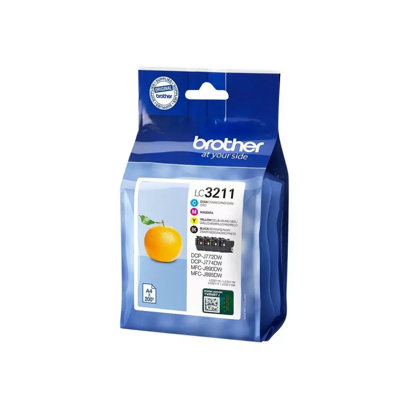 Cartridge Brother LC3211VALDR Zwart Cyaan Magenta Geel