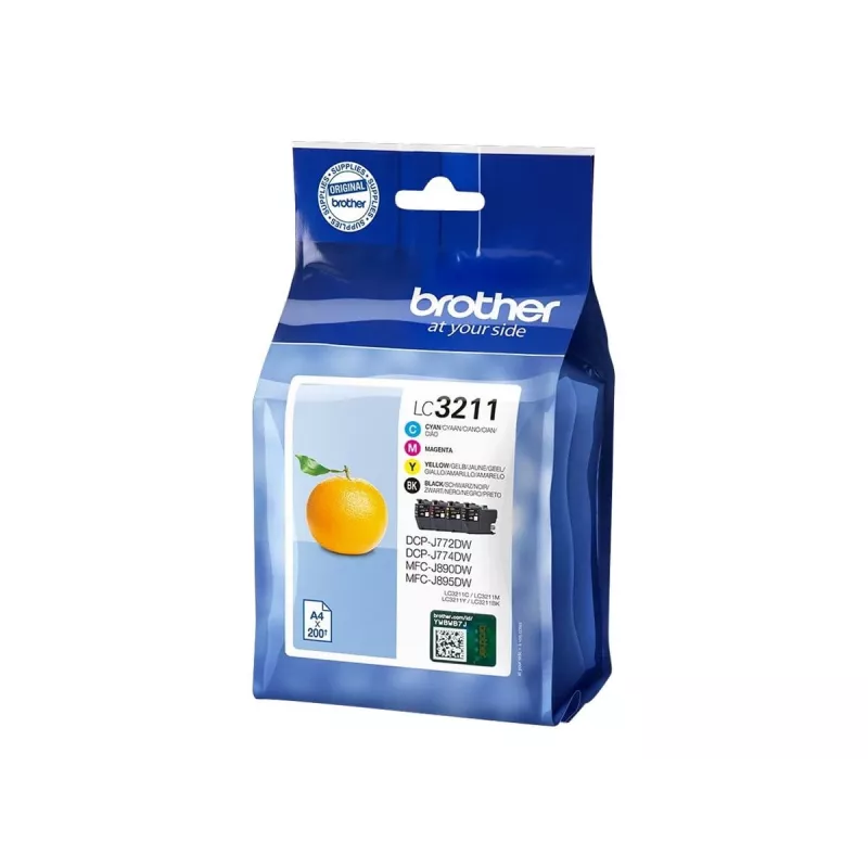 Cartridge Brother LC3211VALDR Zwart Cyaan Magenta Geel