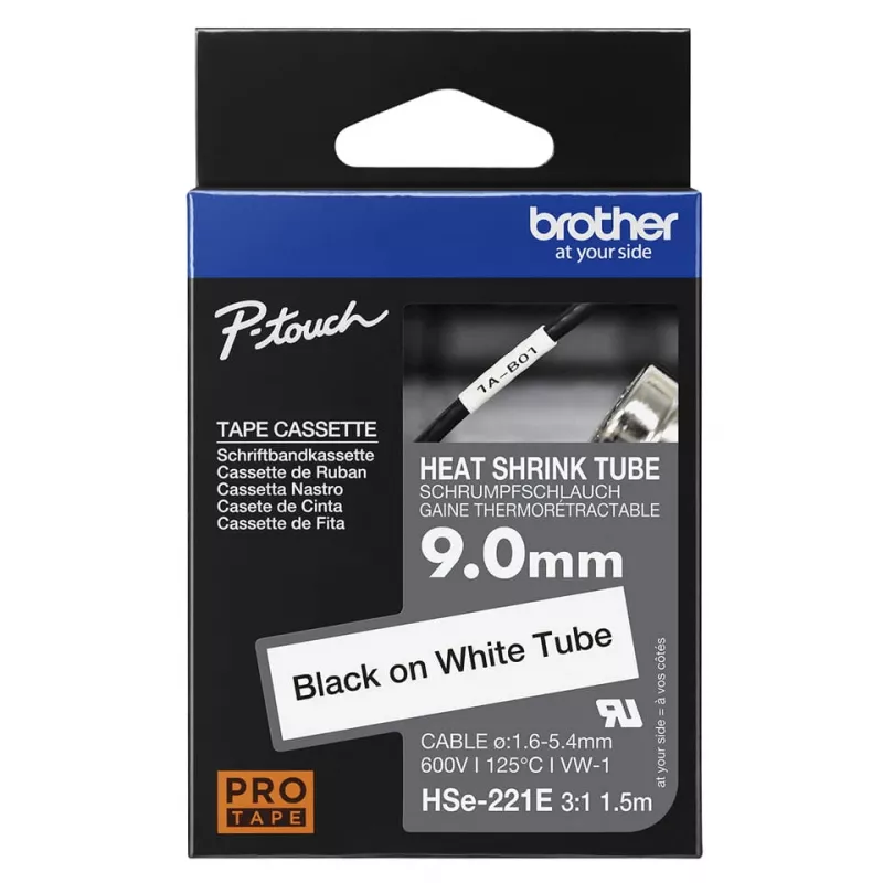 Krimpkous Brother HSE-221E Zwart Wit 150 cm