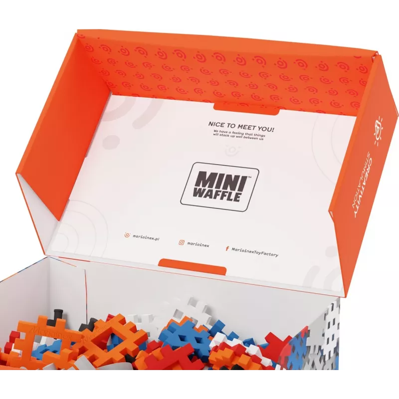 Bouwblokken Marioinex Mini Waffle Constructor 300 — compatibele steekbouwset, 300 delen, meerkleurig