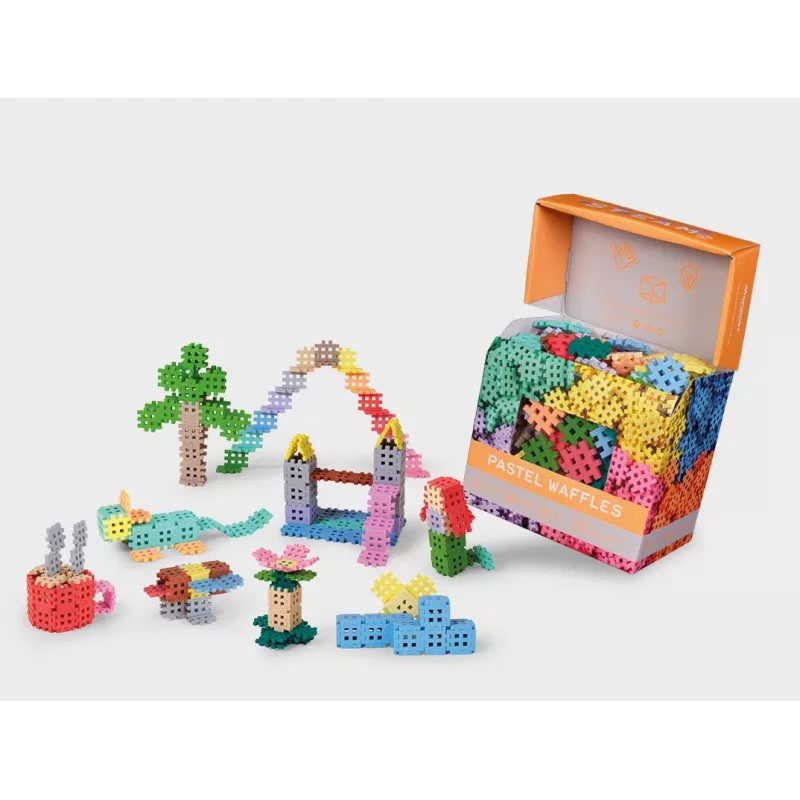 Constructieblokken Marioinex Waffle Blocks mini pastel 500-delige set