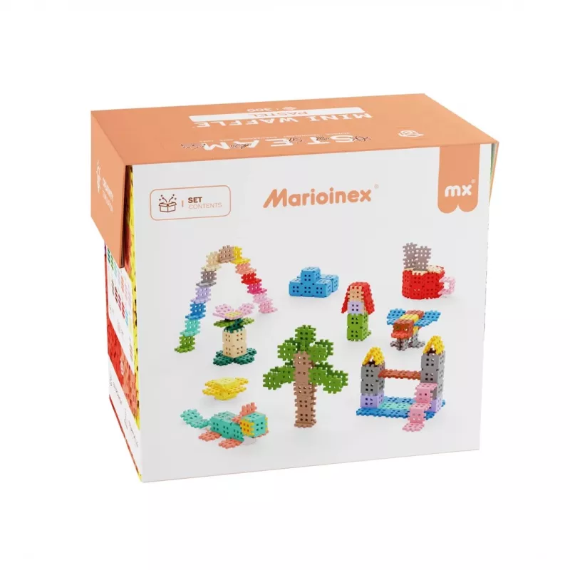 Marioinex Mini Waffle bouwblokken, pastel, 300 stuks
