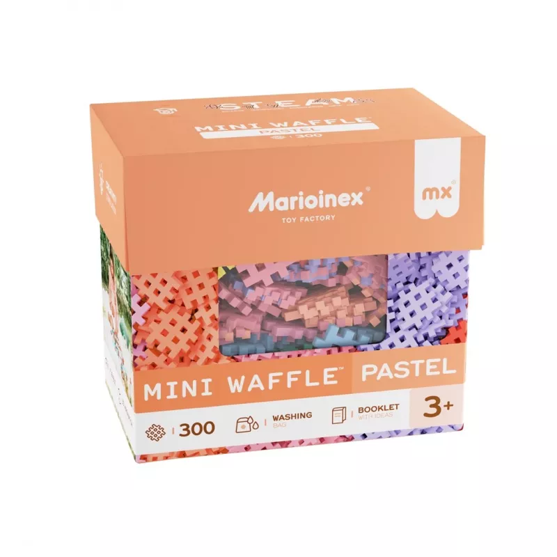Marioinex Mini Waffle bouwblokken, pastel, 300 stuks