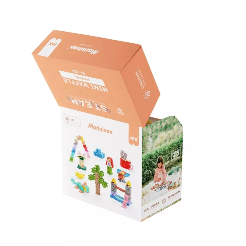 Marioinex Mini Waffle bouwblokken, pastel, 300 stuks