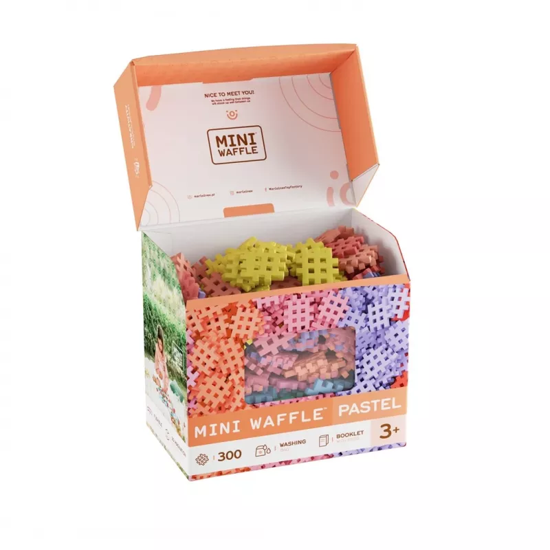 Marioinex Mini Waffle bouwblokken, pastel, 300 stuks