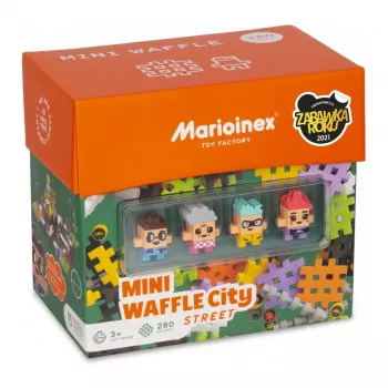 Bouwset Marioinex Waffle mini blokken – straat, 280 delen