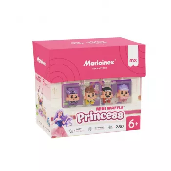 Speelgoedbouwset Marioinex Waffle Mini Blocks Princess — 280 delen, meerkleurig, doos, leeftijd 6+