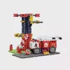 Speelgoedbouwset Marioinex Waffle Blocks brandweerkazerne 280 delen, model 906279