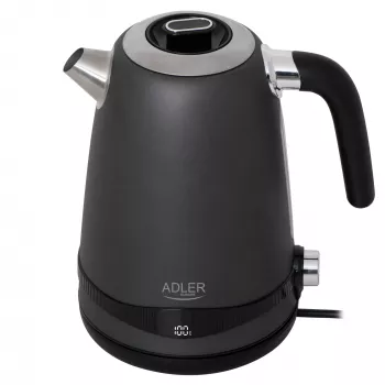 Adler waterkoker | AD 1295g SS | Elektrisch | 2200 W | 1,7 L | RVS | 360° draaibare sokkel | Grijs