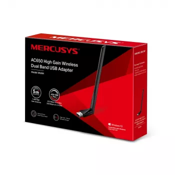 Mercusys AC650 High Gain Wireless Dual Band USB-adapter